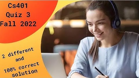Cs401 quiz 3 // Fall 2022 // #StudywithDR