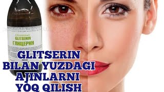 Glitserin va vitamin E bilan yuz terisini parvarishlash