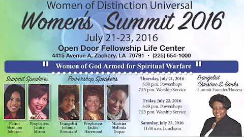 Women's Summit 2016 Host: Christine S. Banks