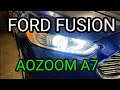 😎 Bi-LED линзы Aozoom A7 на FORD FUSION: снятие фар, распаковка, замеры ДО и ПОСЛЕ.