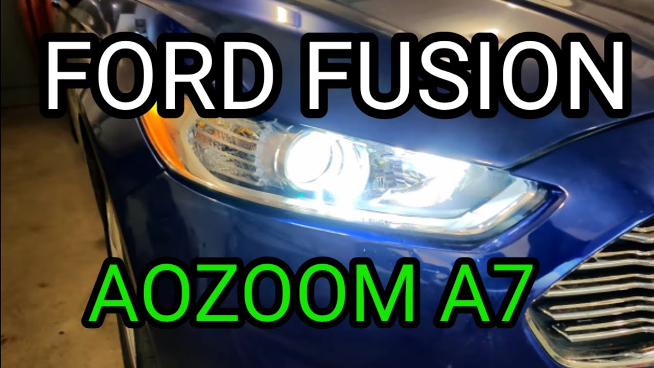 😎 Bi LED линзы Aozoom A7 на FORD FUSION: снятие фар, распаковка, замеры ДО и ПОСЛЕ.