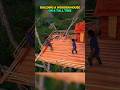 Crafting a Dream Treehouse in the Forest #Treehouse #CabinBuild #PrimitiveTechnology #shorts