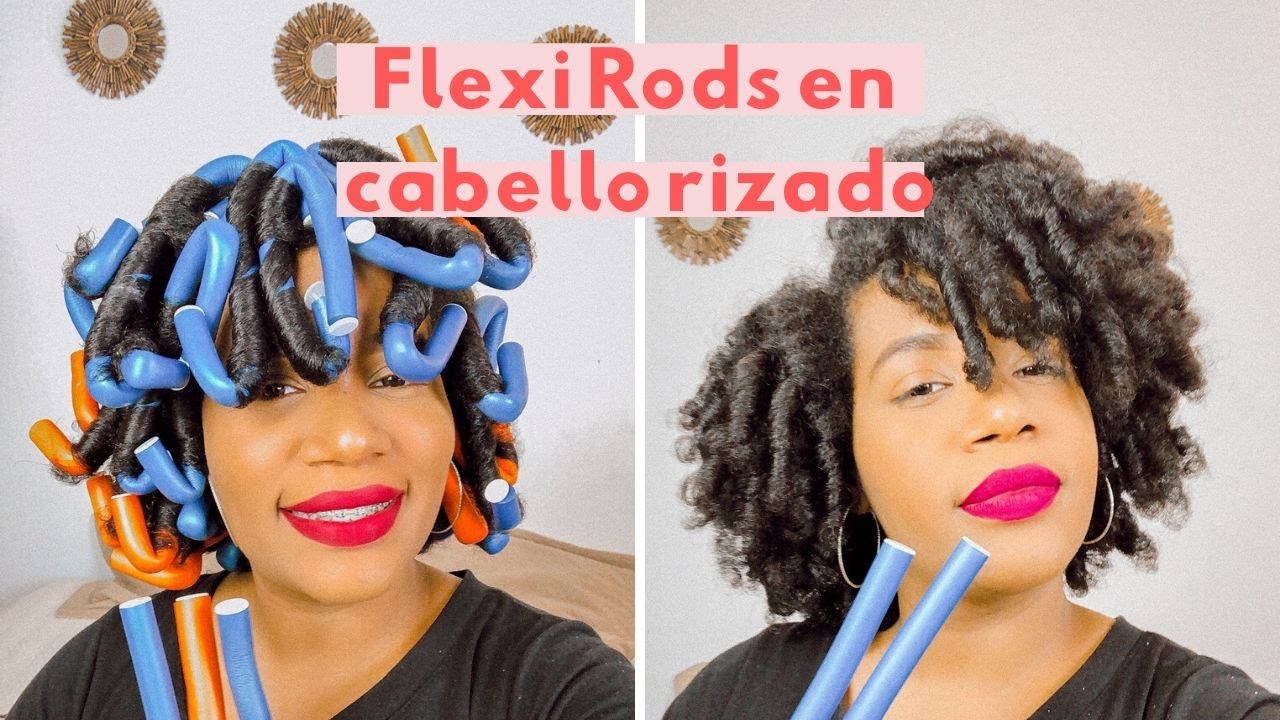 Flexi rods en cabello natural rizado YouTube