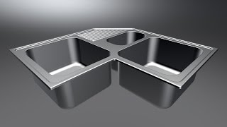 3ds Max для начинающих. Моделирование кухонной мойки в 3ds max Часть 1 3ds Max для начинающих. Моделирование кухонной мойки в 3ds max Часть 1