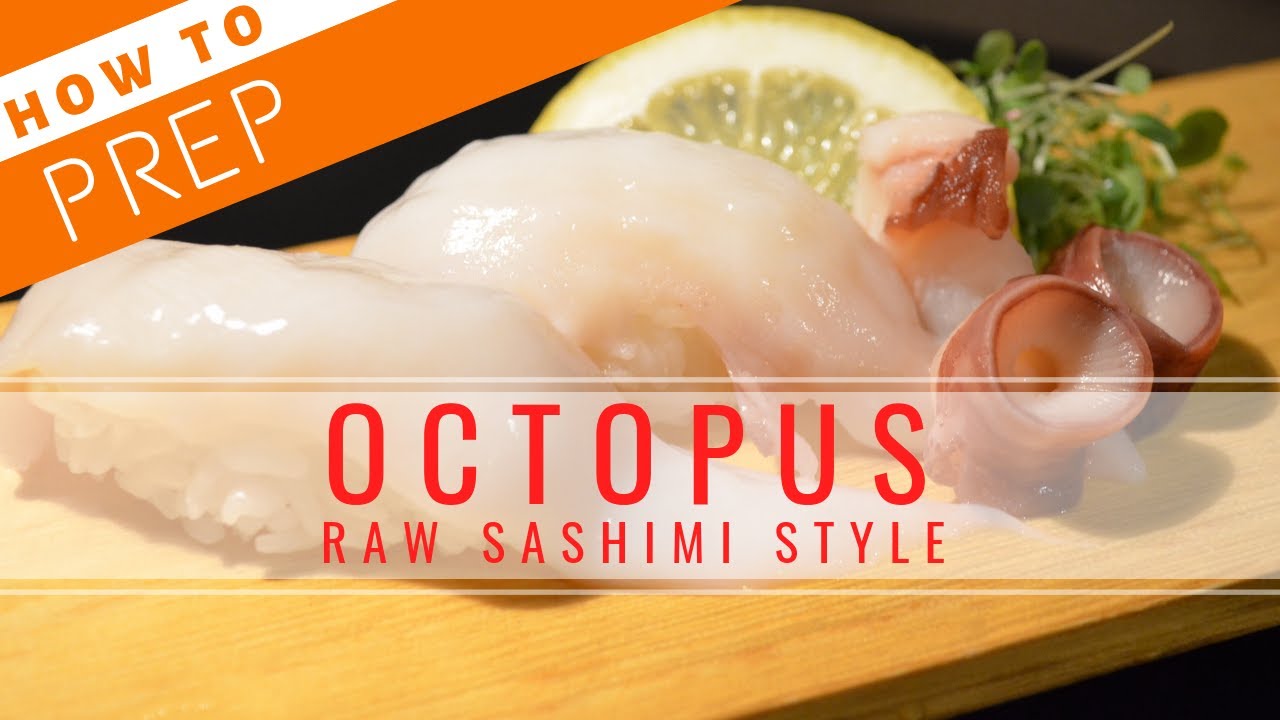 How to Prep Octopus (Raw Sashimi Style)【Sushi Chef Eye View】 | How To Sushi