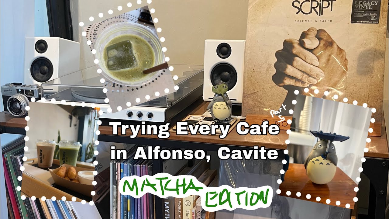 Ep 5: Trying Every Cafe in Alfonso, Cavite | live matcha whisking experience | Mellow Coffee