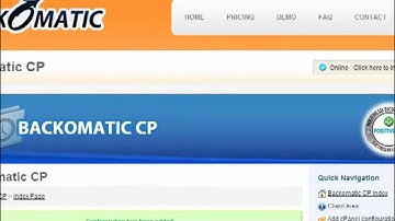How to: Backup a WHM account using Backomatic CP