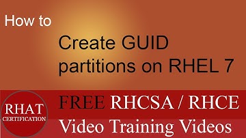 How to create GUID partitions on RHEL 7