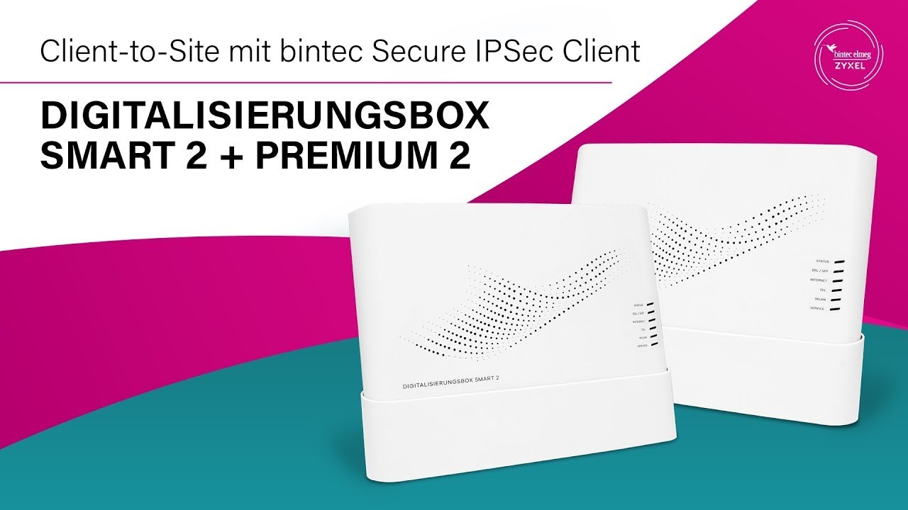 Telekom: Digibox Smart 2 + Premium 2 - Client-to-Site mit dem bintec Secure IPSec Client
