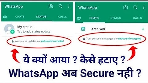your status update are end-to-end encrypted | your personal messages are end-to-end encryption 2025