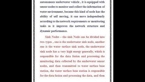 types of underwater sensor nodes
