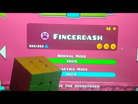 I Beat Fingerdash While Solving A Rubik's Cube 
