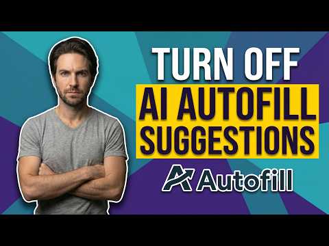 How To Turn Off AI To Improve Autofill Suggestion (Quick Guide)