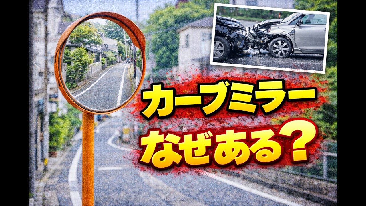 なぜ日本の道路にはカーブミラーがあるのか？