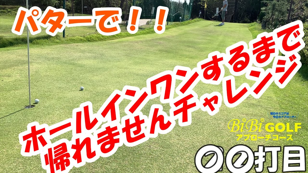 Bibigolfアプローチコースでホールインワンするまで帰れませんチャレンジ ８ホールのパターコース Youtube