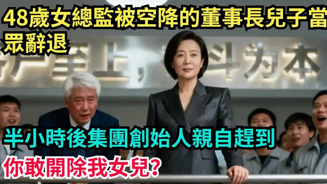 48歲女總監被空降的董事長兒子當眾辭退，半小時後集團創始人親自趕到：你敢開除我女兒？【奇聞秘事】#奇聞#案件#真相#揭秘#秘事#故事#案件解讀
