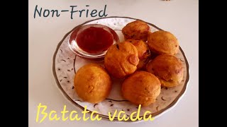 Non deep fried Batata vada | बिना तला हुआ आलू बड़ा । No Fry Fried Aloo Bonda