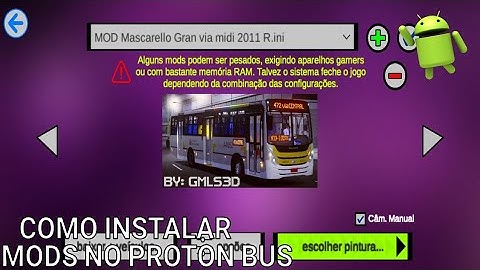 COMO INSTALAR MODS NO PROTON BUS SIMULATOR NO ANDROID - 2022