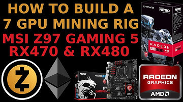 How To Build a 7 GPU Mining Rig for ZCash Ethereum Monero Crypto Altcoins MSI Z97 Gaming 5