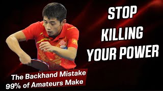 Why Your Backswing is Killing Your Power - The Backhand Mistake 99% of Amateurs Make