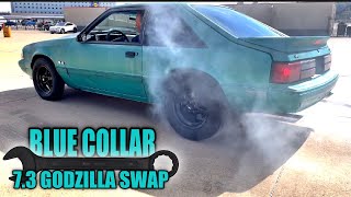 Basic 7.3 Godzilla swap in a fox body, that you can do now!
