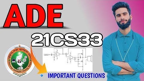 Analog And Digital Electronics Important Questions Vtu 💯