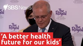 Scott Morrison emotional during Jenny inspired health announcements | SBS News