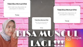 CARA MENGATASI FILTER INSTAGRAM TIDAK MUNCUL | IPHONE dan ANDROID