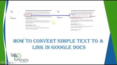 How to convert text to links in Google Docs