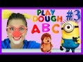 Play Doh ABC Song | Funny Clown & Minion learn alphabet with Animals| Funny Video for Kids #3