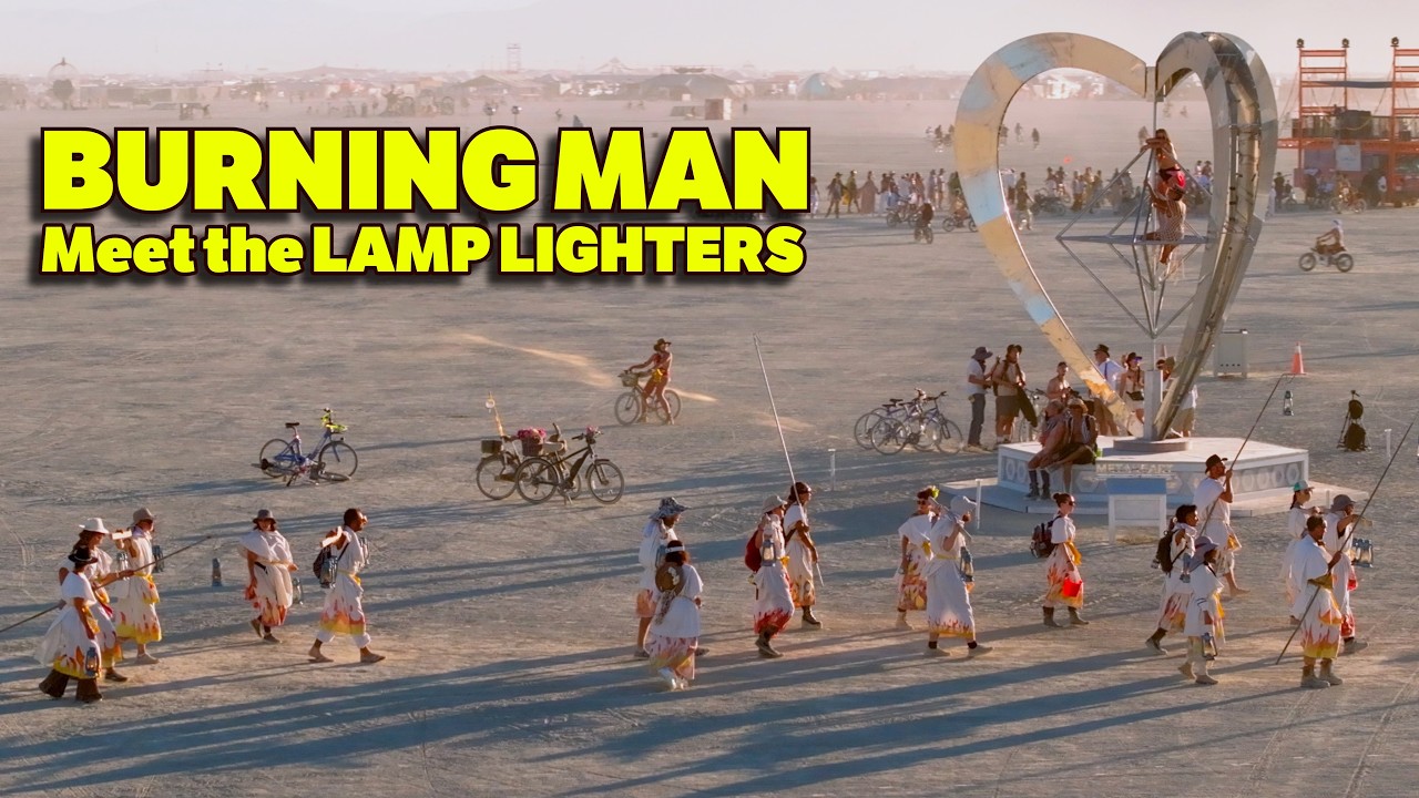 Lamp at Burningman 2003 Hama A 37ft interactive art installation