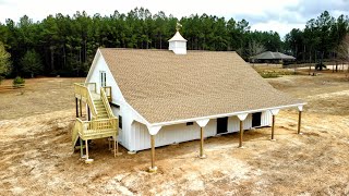 Building the DREAM Highcountry HORSEBARN. TIMELAPSE.