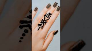simple finger mehndi design ✨🌿#mehndi #creativehenna #henna #ideas