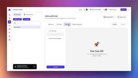 Using variables in APIs