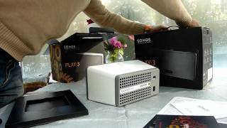 Sonos Play 3 black and white Unboxing