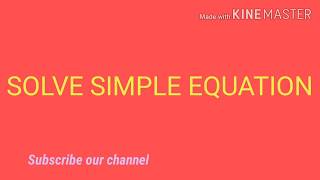 Solve a simple Equation 2x+5=17 | Equation| Simplify | Math | Mathematics | Ecomaths by Ecomaths 1,314 views 4 years ago 2 minutes, 44 seconds