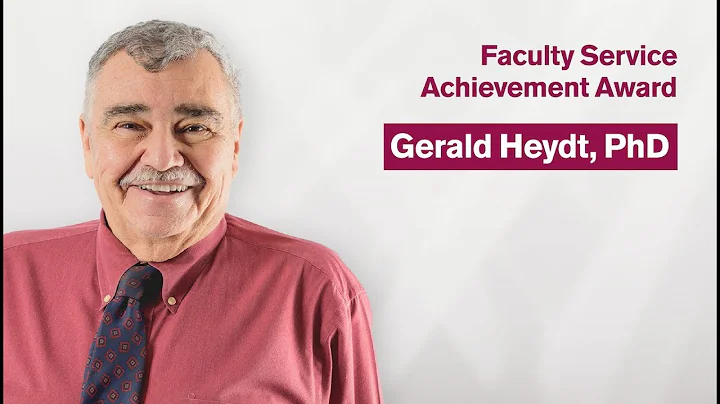 Founders Day 2018: Gerald Heydt, PhD - Faculty Service Achievement Award