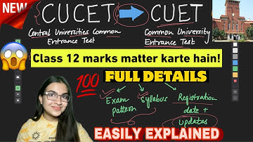 CUET kya hai? Eligibility, exam pattern, syllabus Mandatory for Class 12 CUCET CUET Latest news 2022