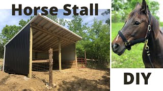 HORSE BARN TOUR: How to build a 2 horse stall for under $1700! DIY+TUTORIAL