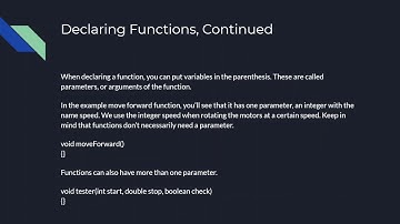 Declaring Functions (VEXcode C++ Part 5 of Series)