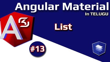 #AngularMaterial  in Telugu #13 List || #RSKHelpline