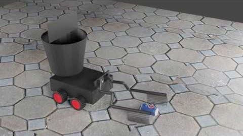 Collecting mechanism for autonomous garbage collection bot