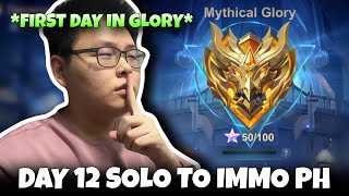  My First Day In Mythical Glory  Solo To Immortal In Ph Day 12 