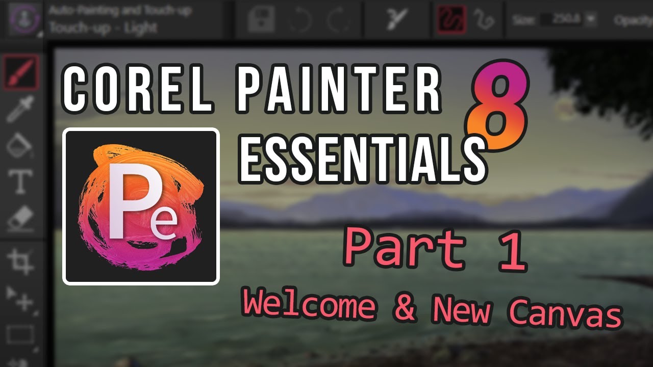 Welcome Book & Creating a Canvas - Corel Painter Essentials 8 Course (Part 1)