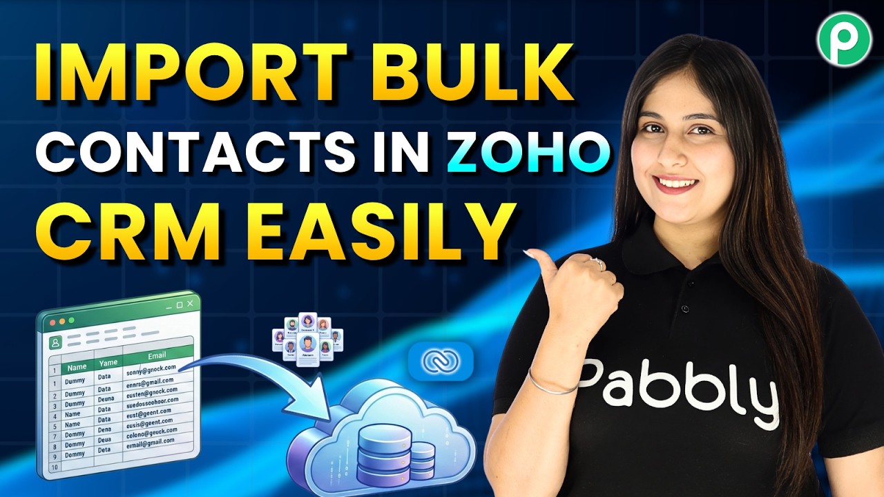 How to Import Bulk Contacts in Zoho CRM Easily - YouTube