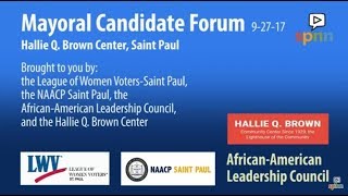 Mayoral Candidate Forum 9-27-17 Hallie Q. Brown Center