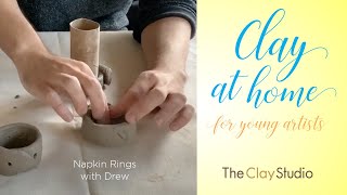 DIY Faux Porcelain Fimo Clay Napkin Rings — Suite One Studio