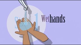The proper way to wash our hands.