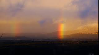 Rainbow and clouds (time lapse x60)