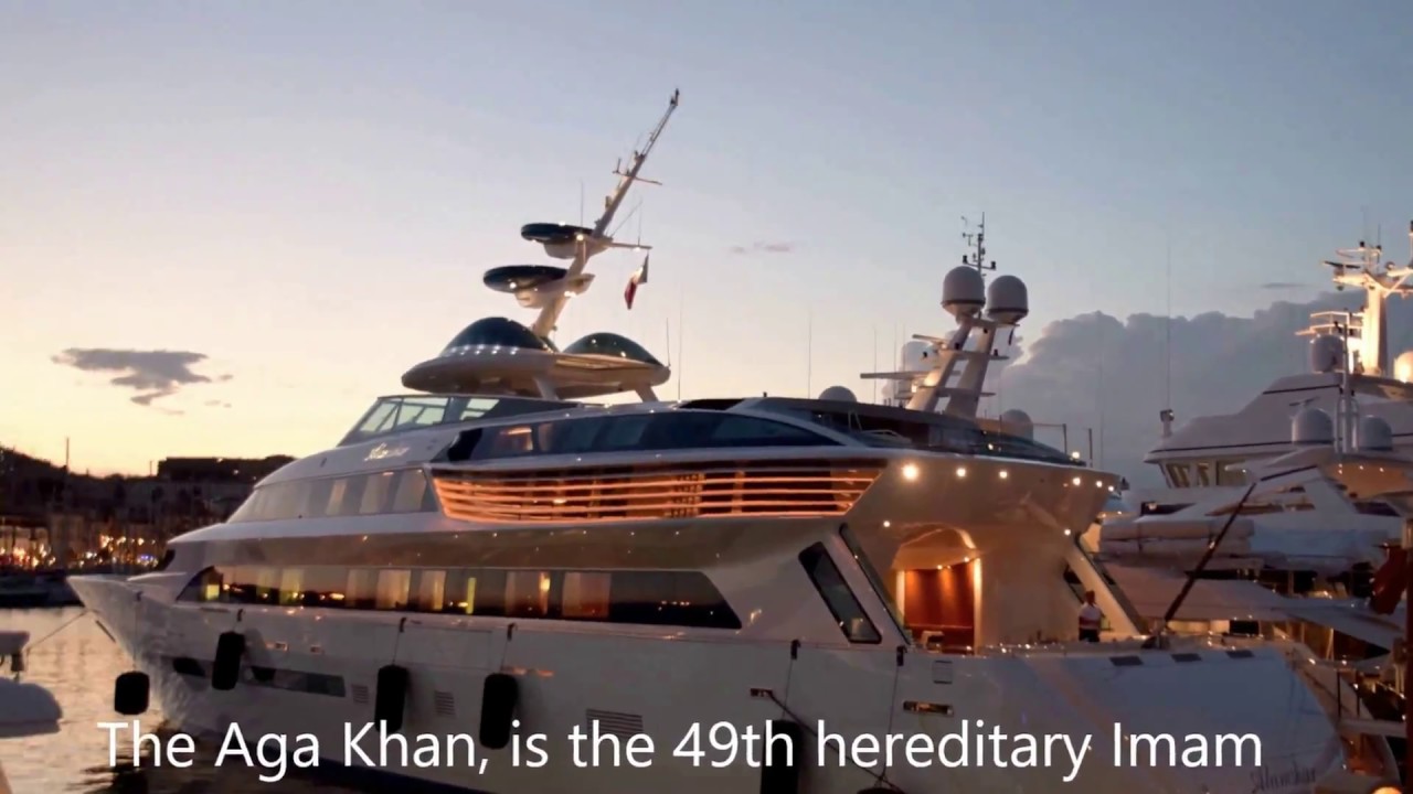 aga khan on yacht